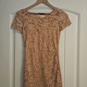 Ambiance Lace Pastel Pink Bodycon Dress Size Small
